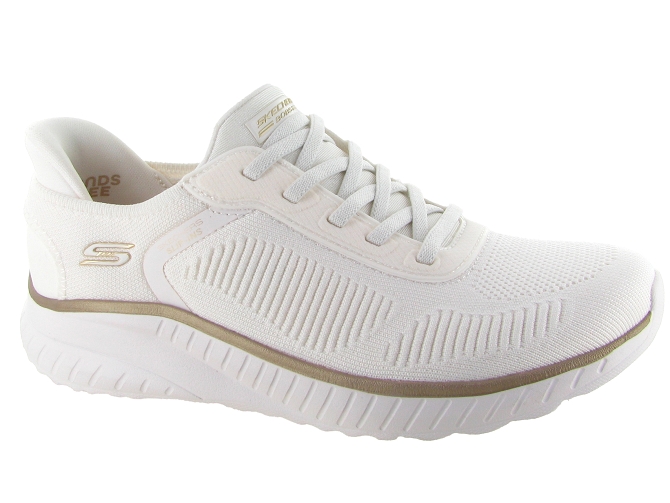 baskets et sneakers - Confort - femme - Toile  - Blanc - Skechers footwear