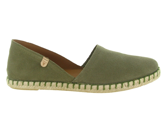 espadrilles - Espadrille plate - femme - Nubuck - Kaki - Verbenas6821401_2