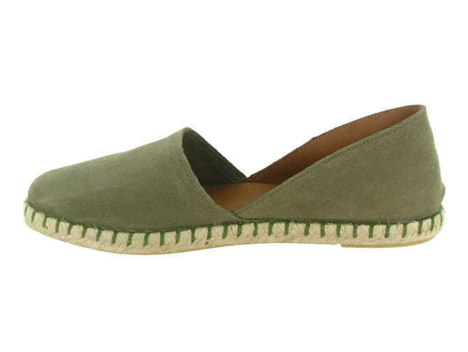 espadrilles - Espadrille plate - femme - Nubuck - Kaki - Verbenas6821401_4