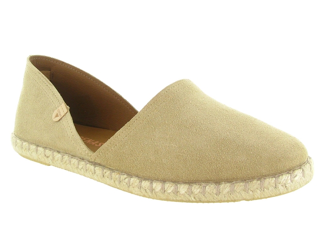 espadrilles - Espadrille plate - femme - Nubuck - Beige - Verbenas
