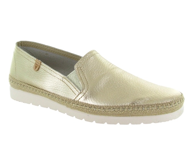 mocassins - Décontracté - femme - Cuir - Or - Verbenas