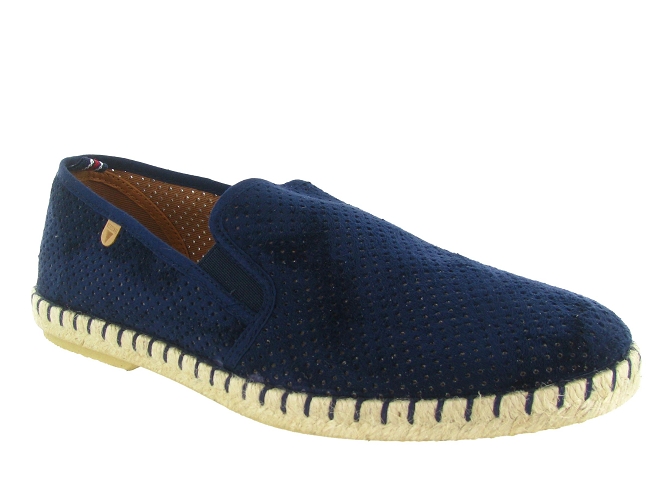 espadrilles -  - homme - Nubuck - Bleu Marine - Verbenas