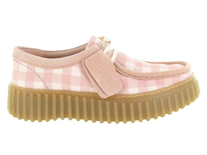 chaussures a lacets - Derby - femme - Textile - Rose - Clarks6821701_2