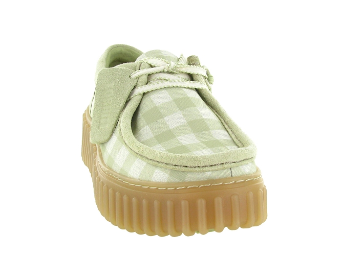 chaussures a lacets - Derby - femme - Textile - Vert - Clarks6821702_3