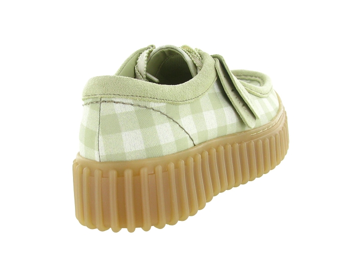 chaussures a lacets - Derby - femme - Textile - Vert - Clarks6821702_5