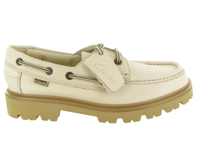 mocassins - Elégant - femme - Cuir - Crème - Clarks6822101_2