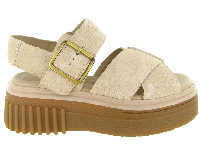 sandales et nu pieds - Confort - femme - Cuir - Crème - Clarks6822202_2