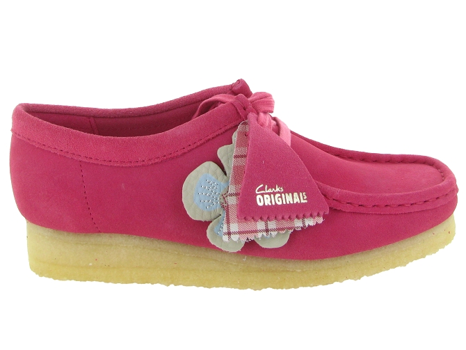 chaussures a lacets - Derby chic - femme - Nubuck - Rose - Clarks6822301_2