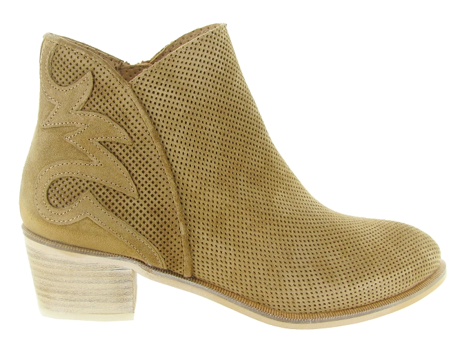 bottines et boots - Casual - femme - Nubuck - Taupe - Alpe6822801_2