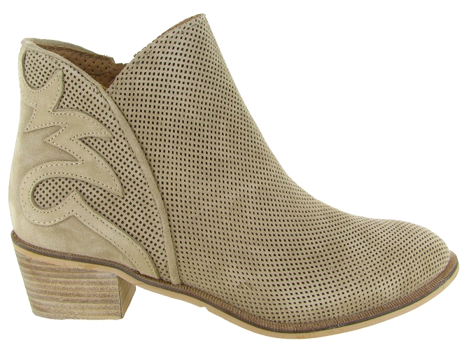 bottines et boots - Casual - femme - Nubuck - Beige - Alpe6822802_2