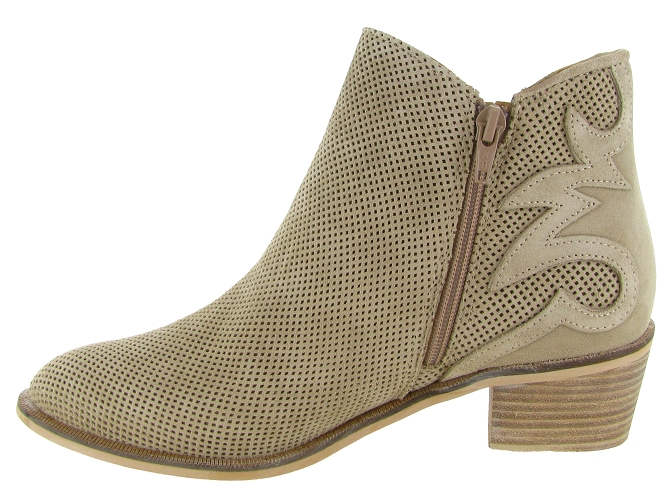 bottines et boots - Casual - femme - Nubuck - Beige - Alpe6822802_4
