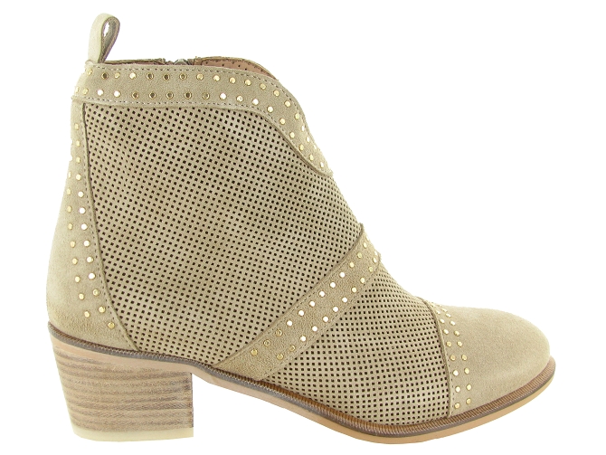 bottines et boots - Casual - femme - Nubuck - Beige - Alpe6822901_2