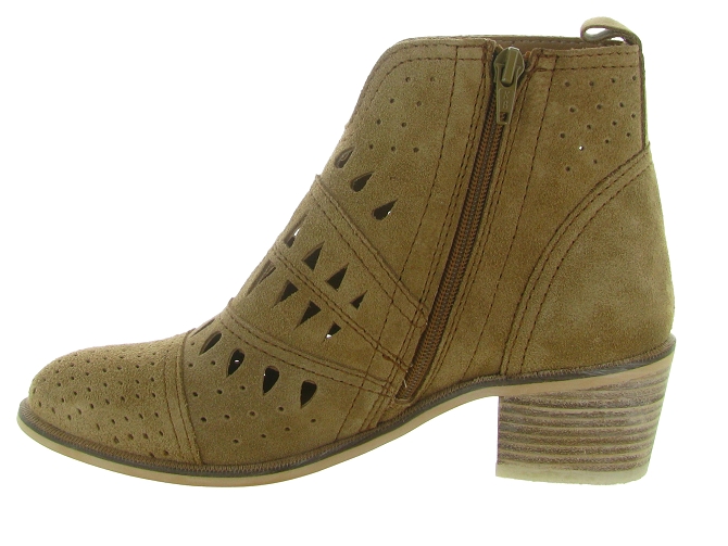 bottines et boots - Casual - femme - Nubuck - Taupe - Alpe6823001_2