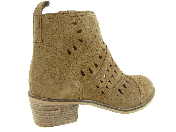 bottines et boots - Casual - femme - Nubuck - Taupe - Alpe6823001_3