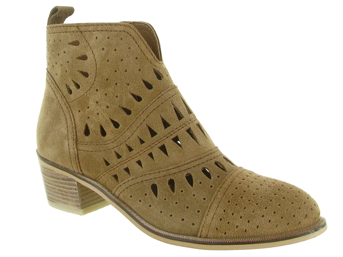 bottines et boots - Casual - femme - Nubuck - Taupe - Alpe6823001_4