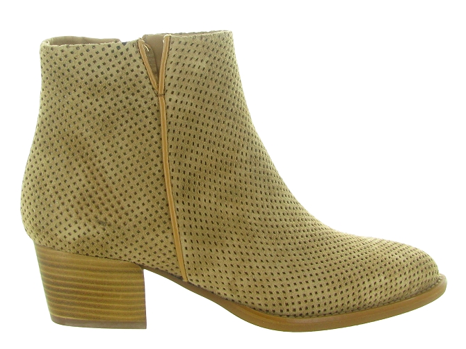 bottines et boots - Casual - femme - Nubuck - Taupe - Alpe6823101_2