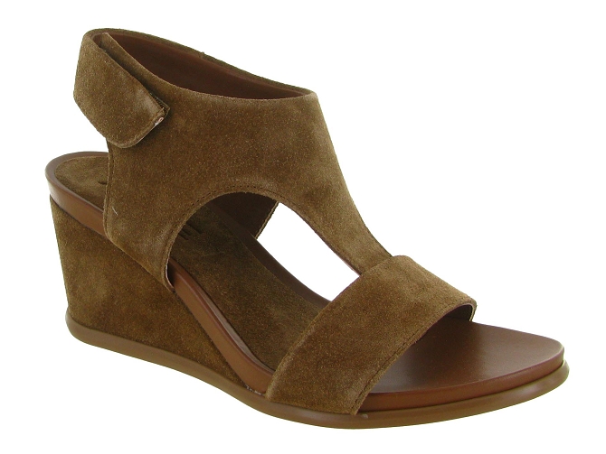 sandales et nu pieds - Confort - femme - Nubuck - Taupe - Alpe