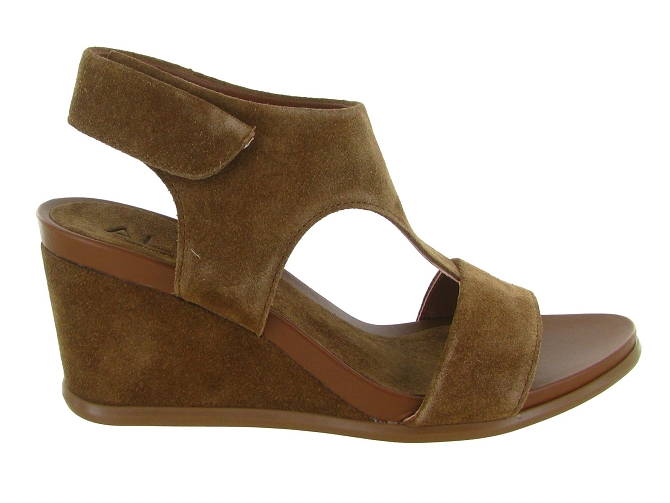 sandales et nu pieds - Confort - femme - Nubuck - Taupe - Alpe6823602_2