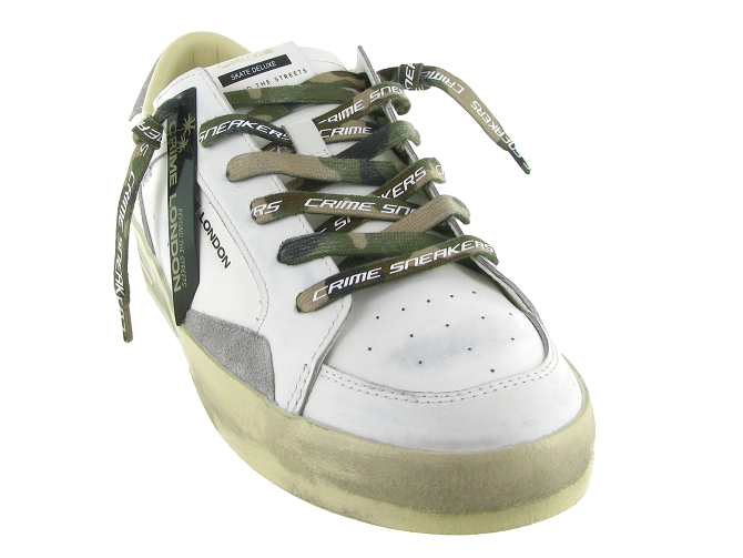 baskets et sneakers - Tendance - homme - Cuir - Blanc - Crime london6824201_3