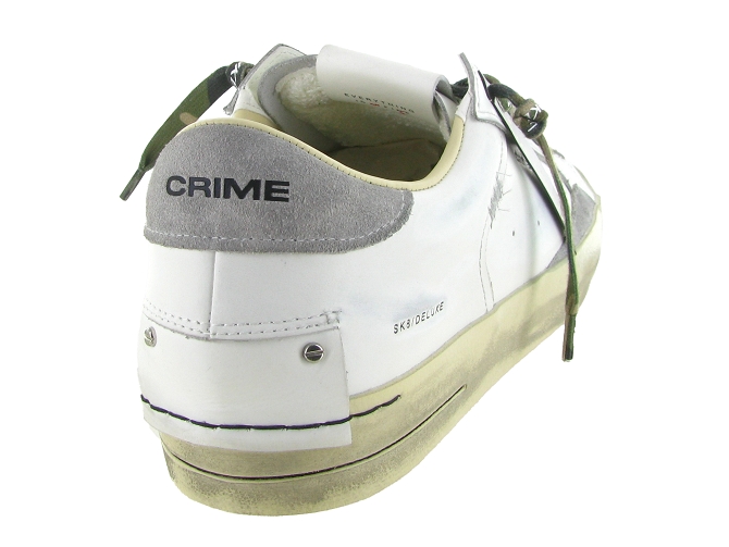 baskets et sneakers - Tendance - homme - Cuir - Blanc - Crime london6824201_5