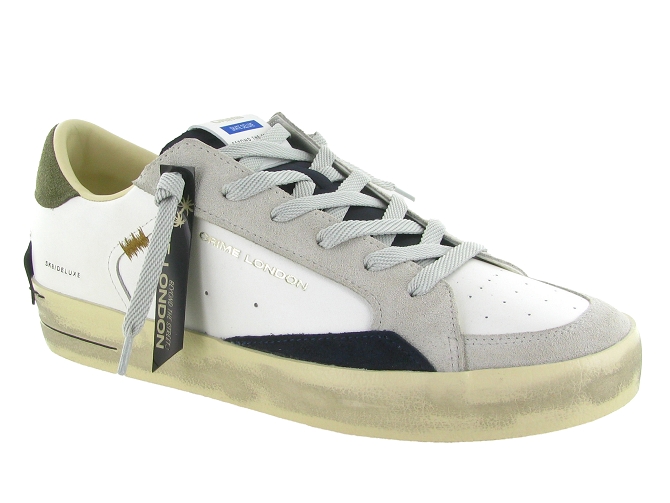 baskets et sneakers - Tendance - homme - Cuir - Blanc - Crime london