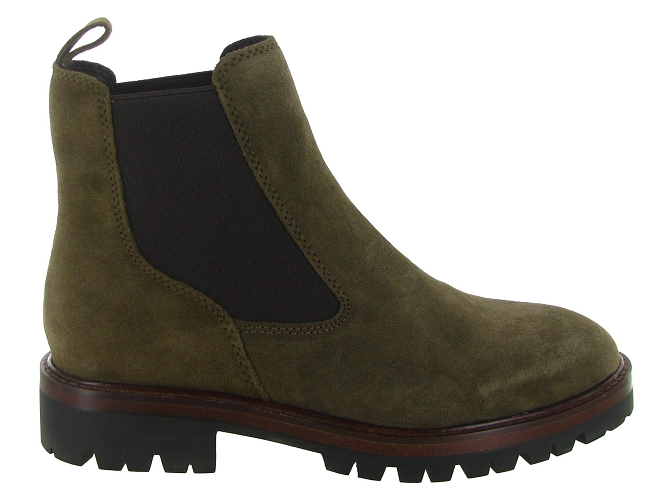 bottines et boots - Chelsea - femme - Nubuck - Kaki - Another trend6827401_2