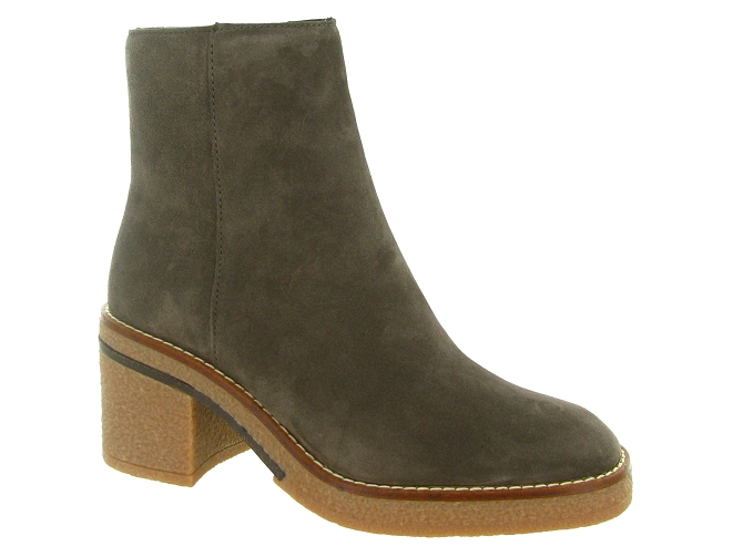 bottines et boots - Casual - femme - Nubuck - Marron - Another trend
