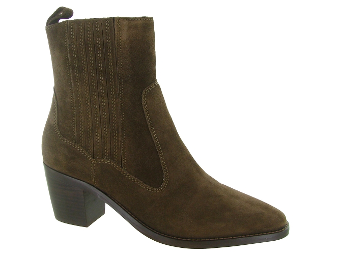 bottines et boots - Santiag - femme - Nubuck - Marron - Another trend