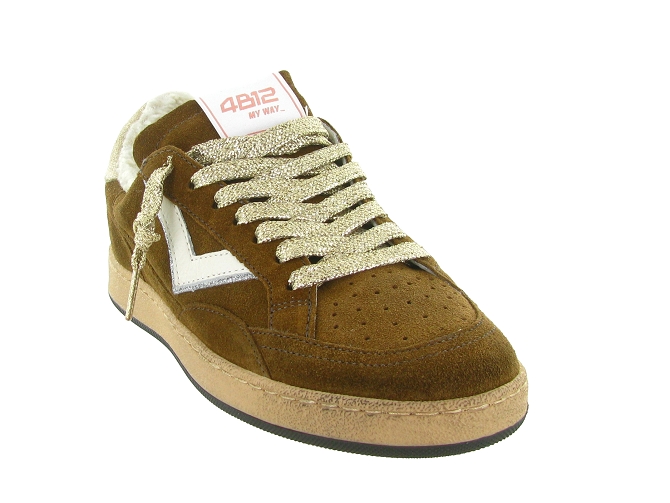 baskets et sneakers - Tendance - femme - Nubuck - Camel - 4b126829001_3