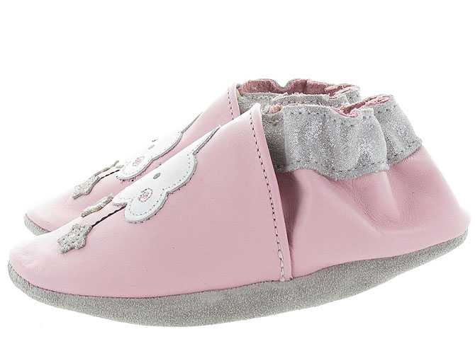 Chaussons Robeez rose fille - 913171 - 79215