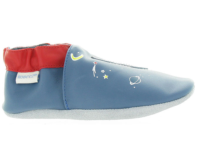 chaussons et pantoufles -  - bebe mixte - Cuir - Bleu - Robeez7031801_2