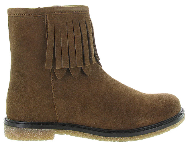 bottines et boots -  - junior fille - Nubuck - Marron - Apples and pears7032901_2