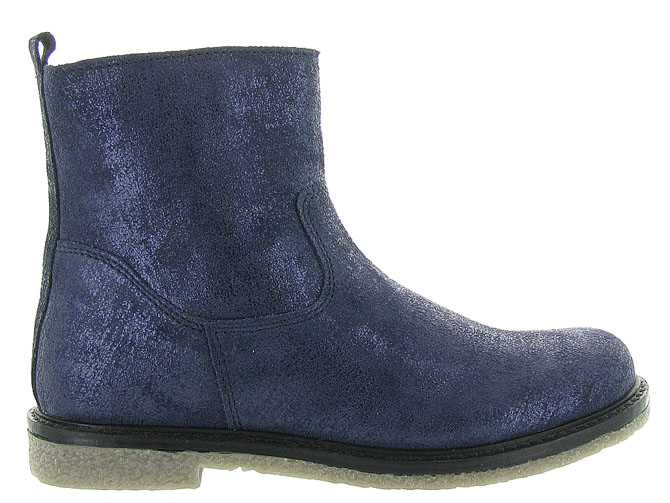 bottines et boots -  - junior fille - Cuir - Bleu Marine - Apples and pears7033001_2