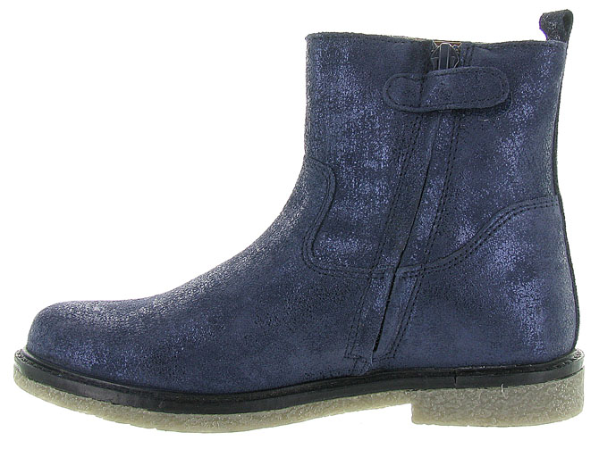 bottines et boots -  - junior fille - Cuir - Bleu Marine - Apples and pears7033001_4