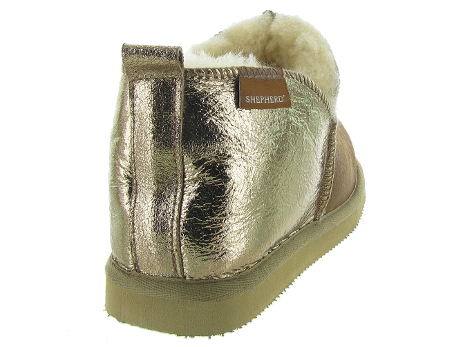 chaussons et pantoufles - Montant - femme - Nubuck - Or - Shepherd of sweden ab7035901_5