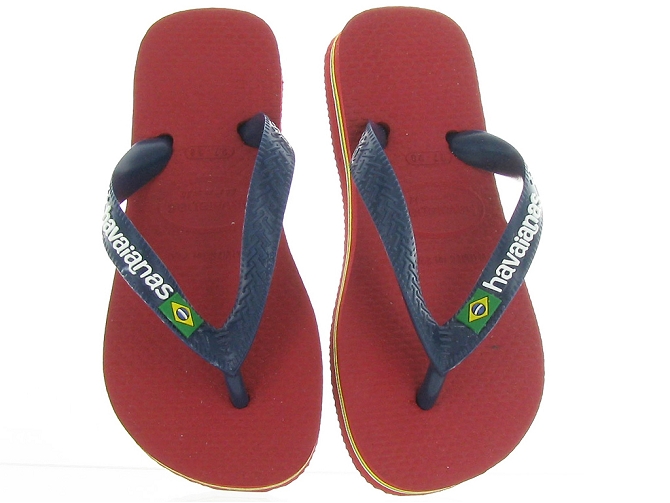 Havaianas sandales et nu pieds kids brasil logo rouge