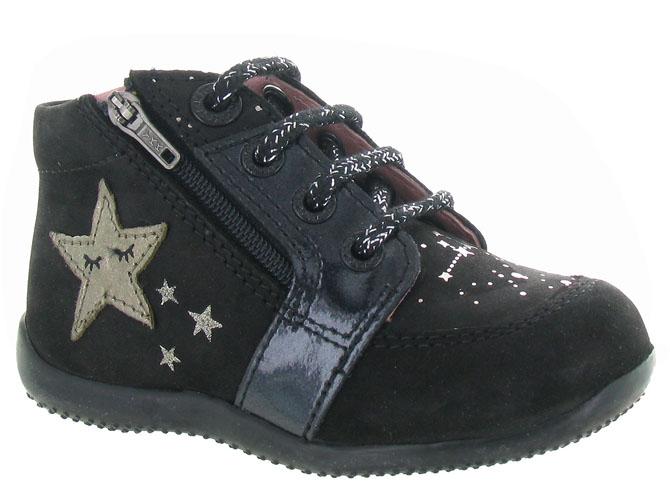 Kickers pre marche du 16 au 23 boustar noir
