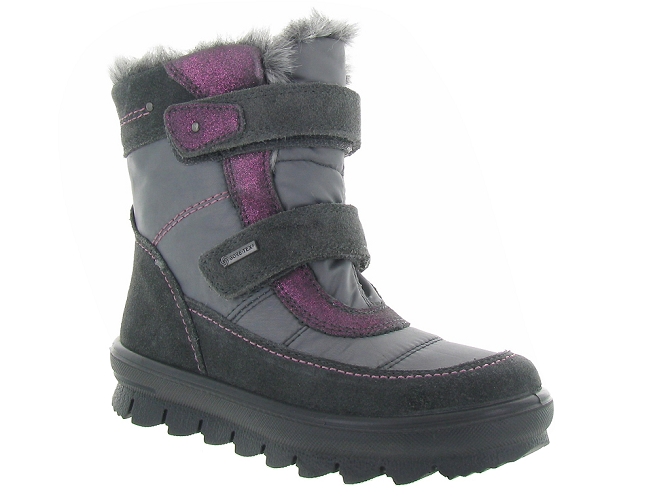 apres ski bottes fourrees -  - junior fille - Cuir - Gris - Superfit