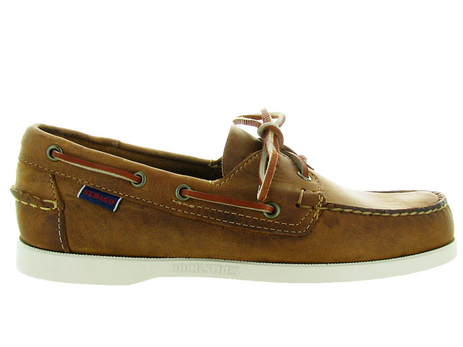 Sebago mocassins docksides portland crazy marron fonce7086701_2