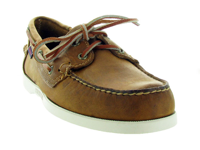 Sebago mocassins docksides portland crazy marron fonce7086701_3