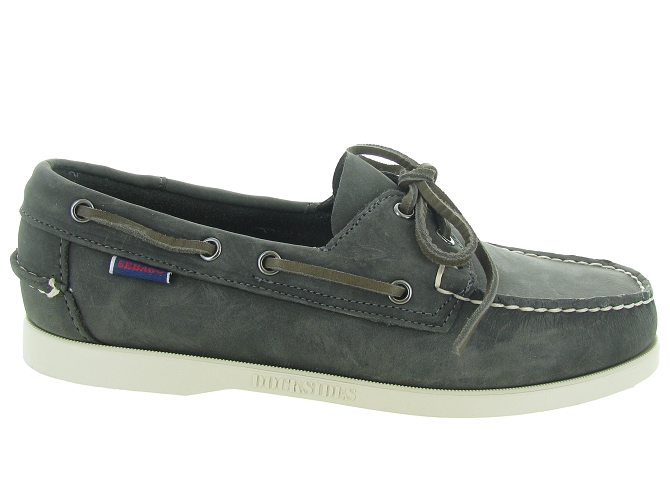 Sebago mocassins docksides portland crazy gris7086703_2