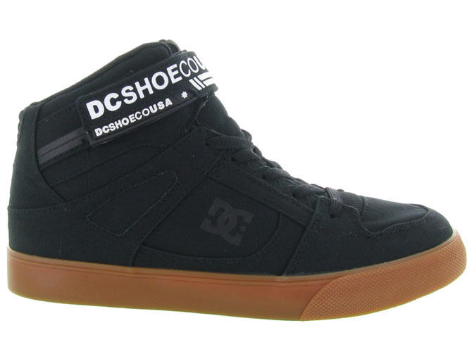 Dc shoes baskets et sneakers adbs300338 pure high top tx se noir7089201_2