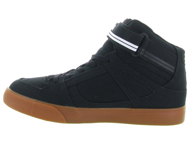 Dc shoes baskets et sneakers adbs300338 pure high top tx se noir7089201_4