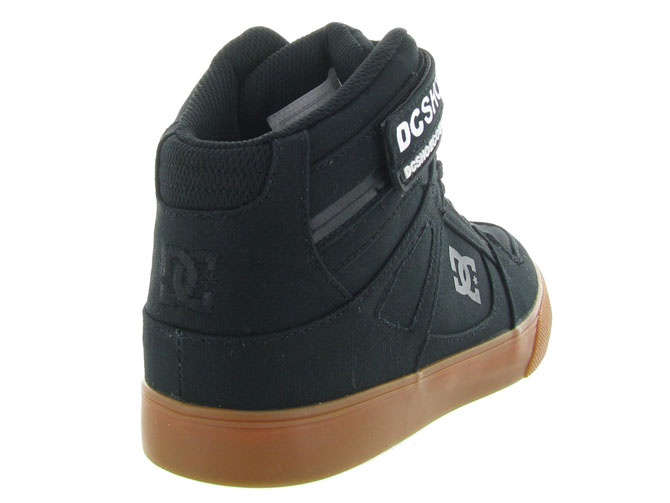 Dc shoes baskets et sneakers adbs300338 pure high top tx se noir7089201_5