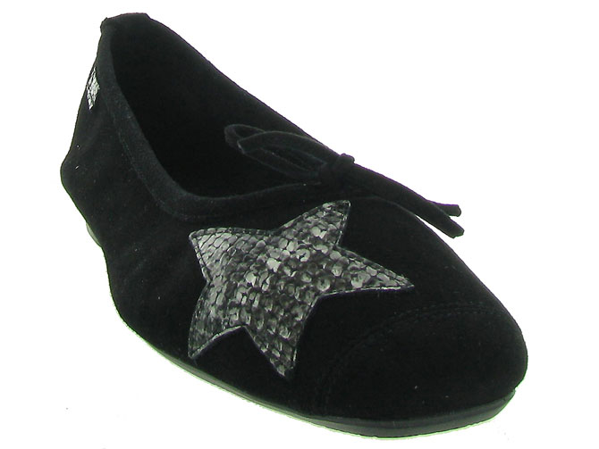 Reqins ballerines hello peau noir7092303_3