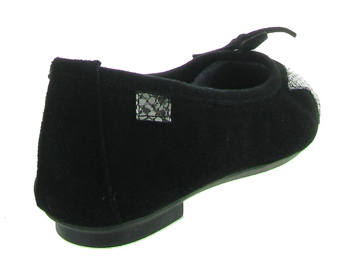 Reqins ballerines hello peau noir7092303_5