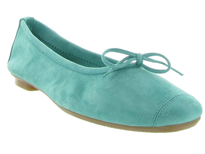 Reqins ballerines harmony peau turquoise