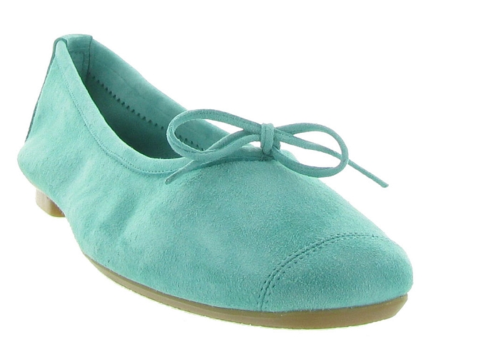 Reqins ballerines harmony peau turquoise7092502_3
