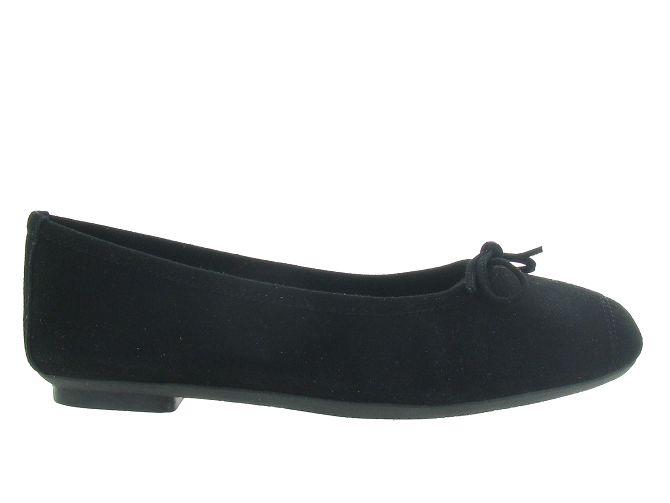 ballerines - Ballerine plate - femme - Nubuck - Noir - Reqins7092511_2
