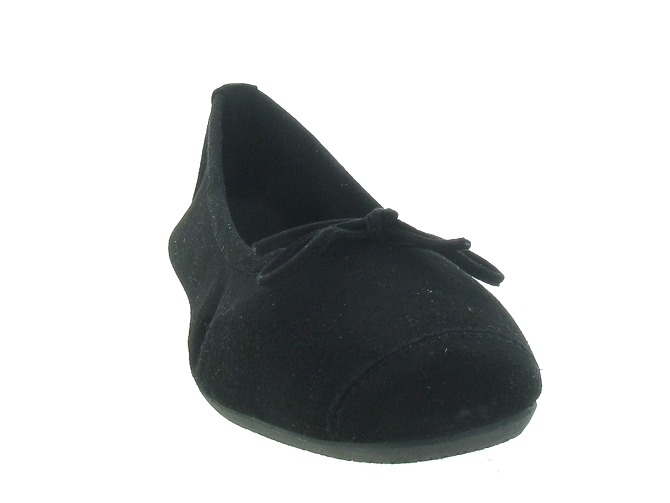 ballerines - Ballerine plate - femme - Nubuck - Noir - Reqins7092511_3
